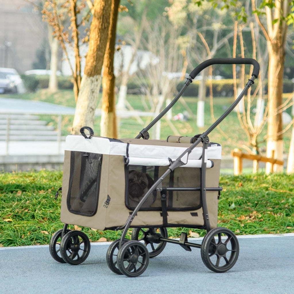 Cuscino per Cane Pieghevole con Vagone ¨C Minimal ¨C Caqui