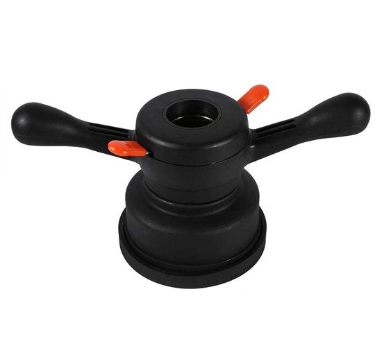 Strumento per cambio gomme per bilanciere di ruota - Rilascio rapido - Chiave a gomito - Mandrino con orecchie - Diametro del cavo 40 mm - Spessore 4 mm