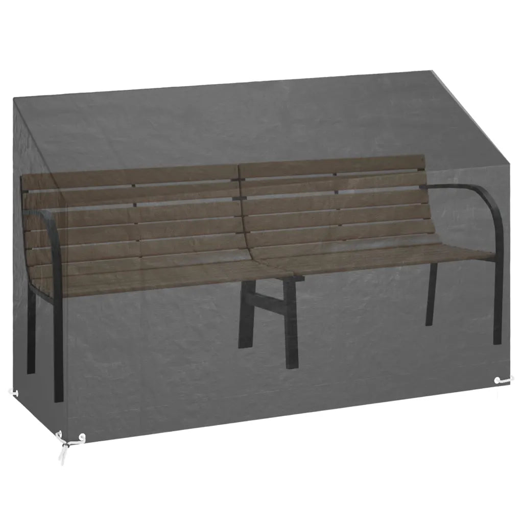 Copri Panca da Giardino | Telone per mobili da esterni 8 Occhielli 190x70x70/88 cm Polietilene