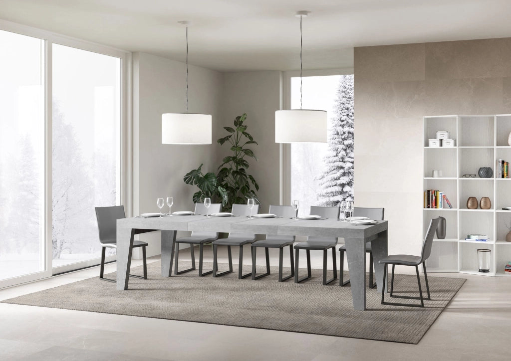 Tavolo Allungabile 180/284x90x77 cm Naxy Premium Cemento