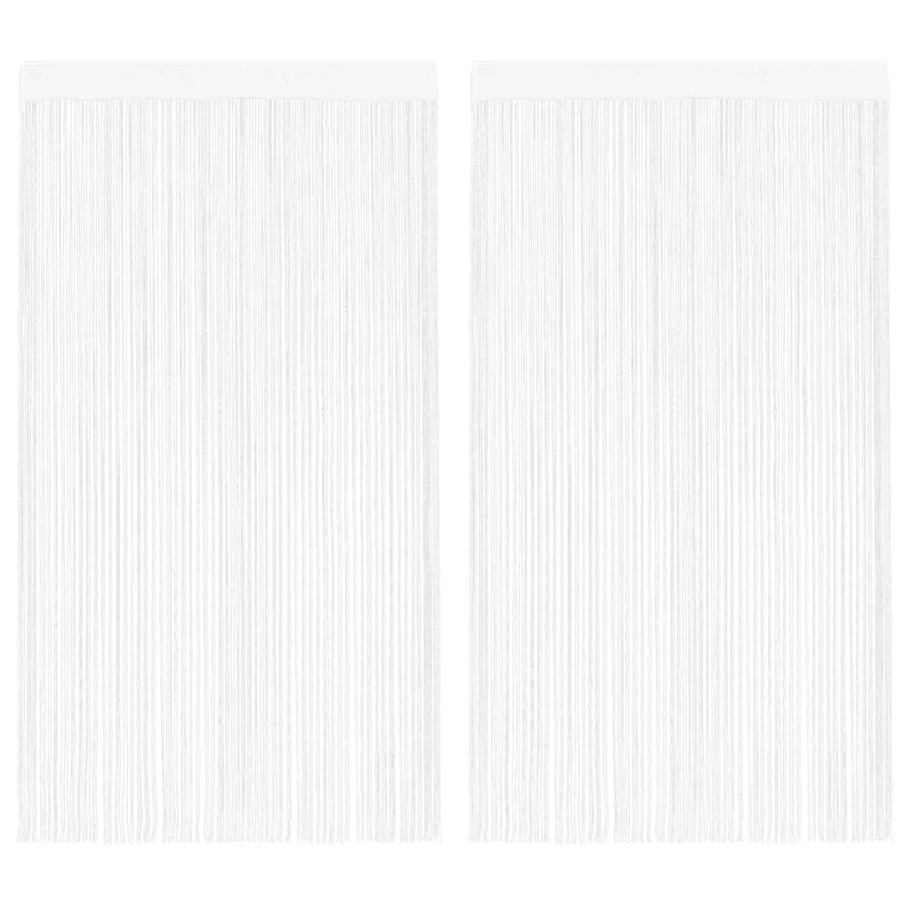 2 Pz Tende a Fili 100x250 cm Bianche cod mxl 75577