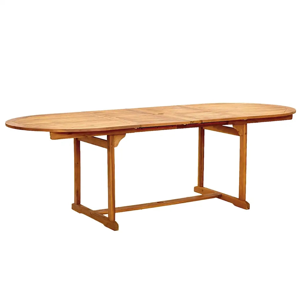 Set Pranzo da Giardino 9pz Legno Massello di Acacia e Textilene 3279291