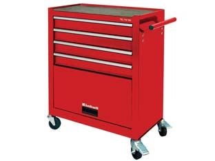 CARRELLO PER OFFICINA 4 CASSETTI + 1 PORTAOGGETTI    EINHELL