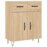 Buffet credenza cassettiera armadio mobile contenitore organizer cucina soggiorno rovere Sonoma 69,5 x 34 x 90 cm legno ingegnerizzato marrone 02_0031629