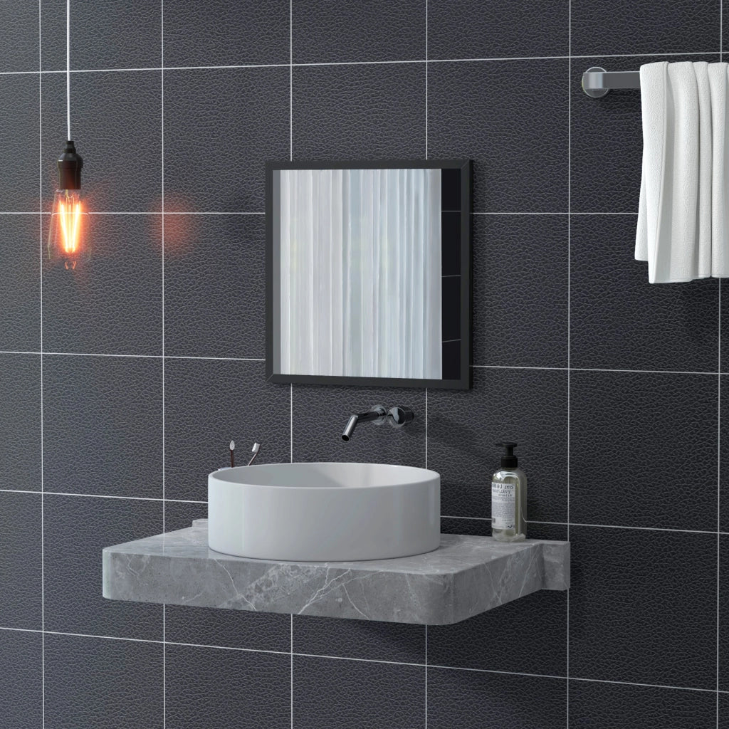 Specchio quadrato ¨C zephmum ¨C 50x50 cm nero legno