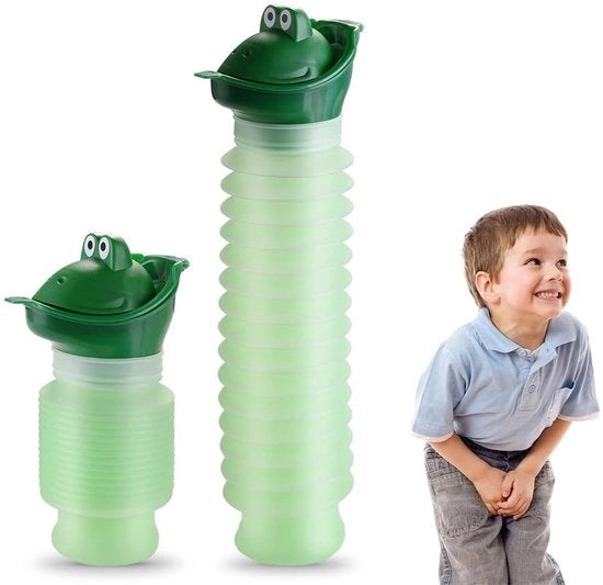 Urinoir da Bambino Portatile 600 ml - Unisex - Progettato per l'Ergonomia - Sicuro per i Bambini - Realizzato in Polipropilene