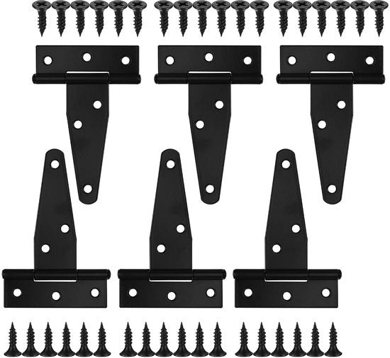 Scharnier Heavy Duty - Nero - Scharnier Reparatie Plaat - Scharnieri Porta - 180 Gradi di Apertura - Resistente alla Corrosione - Installazione Facile - Scharnieri Porta