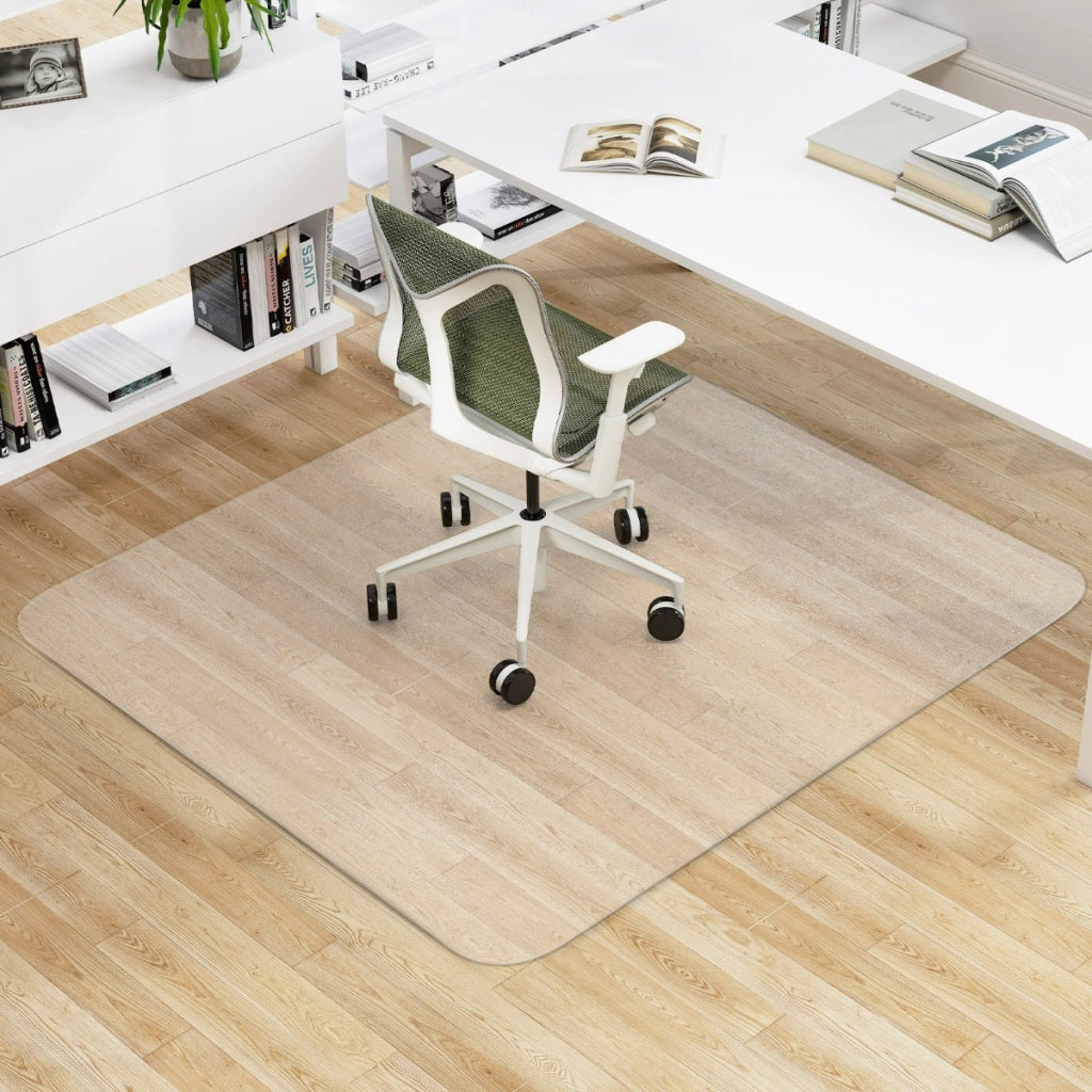 Tappetino trasparente per sedie per pavimenti in legno massello, Tappeto protettivo in PVC per sedie con rotelle 180 x 160 cm