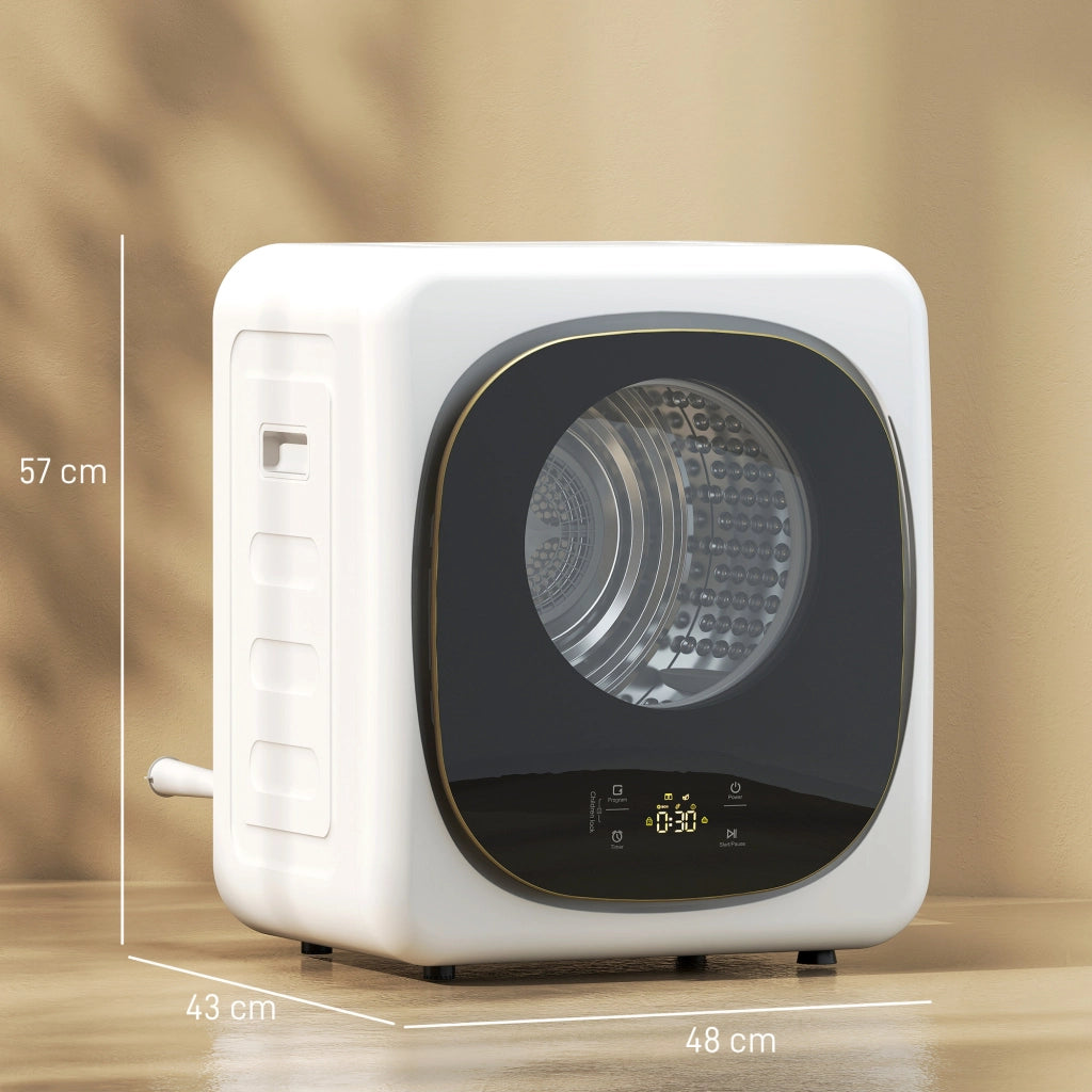 Asciugatrice 4 kg ¨C Xylo ¨C Compatta 5 Programmi Timer Bianco Nero