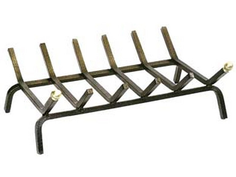 1pz brucialegna rettangolare a 6 barre per camino - cm.46x35x16h. (622) cod:ferx.fer253345