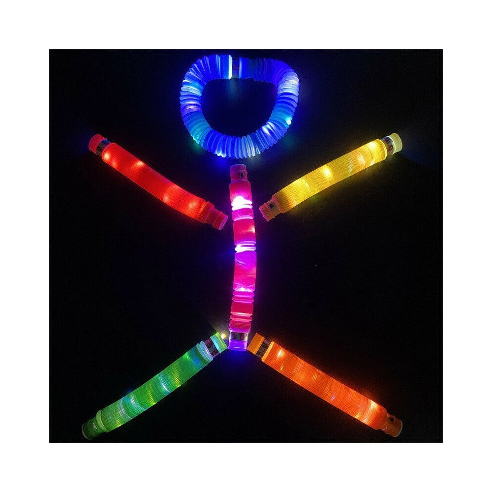 Trade Shop - Tubo Luminoso A Led Pop Antistress Giocattolo Sensoriale Per Bambini Stretch -