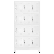 Armadietto a Chiave con 12 Scomparti 90x45x180 cm 244476