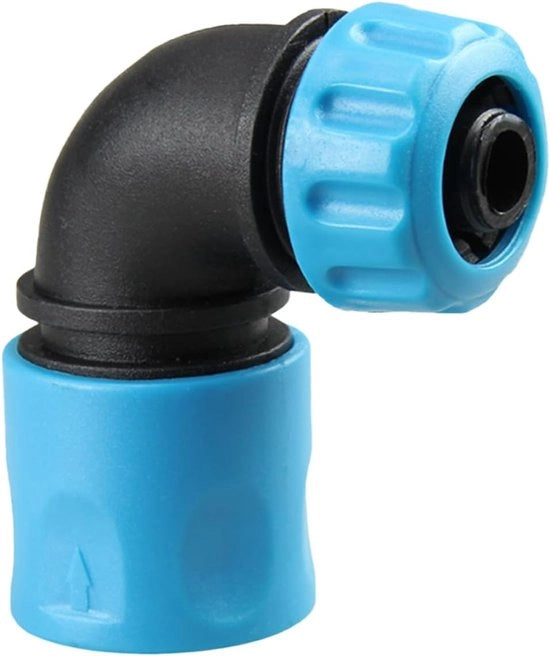 Serpentino per giardino, connessione rapida, adattatore angolare, congiunzione di 1/2 pollice, distributore di 90 gradi per tubi, valvola per tubi di giardino, accessori per irrigazione di giardino, irrigazione, lavaggio automatico.