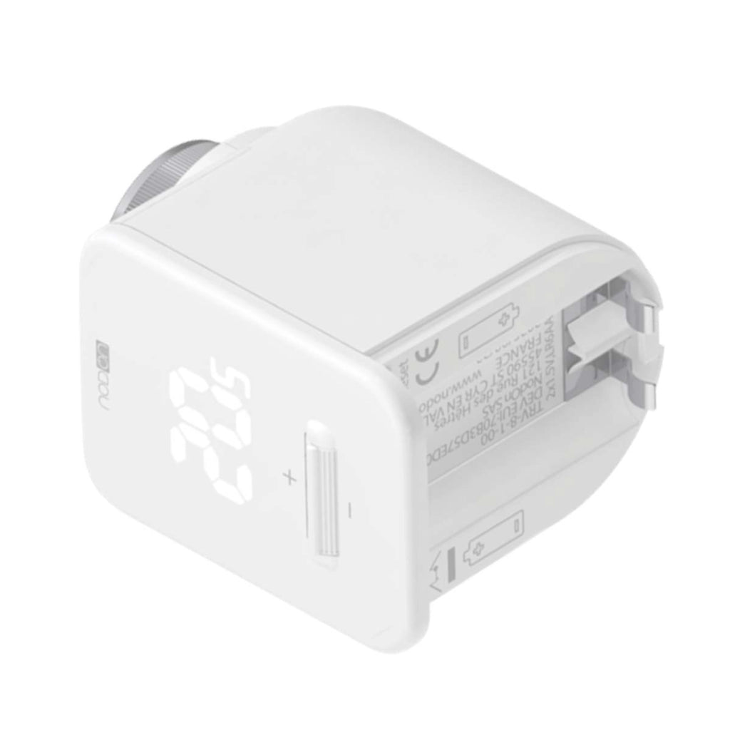 Testina valvola termostatica wireless compatibile LoRaWAN per radiatori Bianco NODON