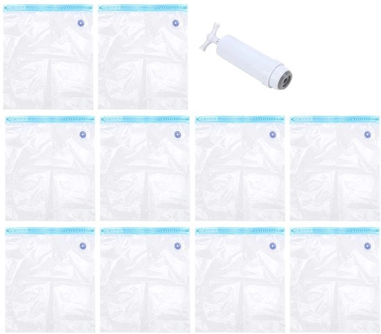 Borse di stoccaggio in plastica 10 pezzi - Resistenti all'umidità - Riciclabili - Borse per la conservazione dei filamenti - Estrattore di aria - Alta qualità - Borse di stoccaggio