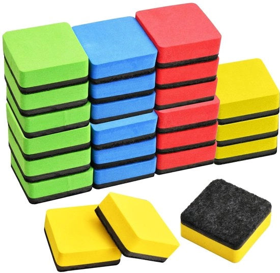 Penne magnetiche per lavagna - 24 mini - Materiali EVA - Portatile - Facile da trasportare - Comodo da tenere in mano