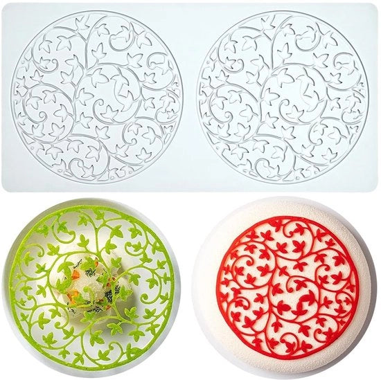 Mold per torta in silicone - Decorazione per torte edigli e cibo - Forma flessibile e non aderente - Riciclabile e duraturo - Adatto da -40 a 230 gradi Celsius - Decorazione per fondant