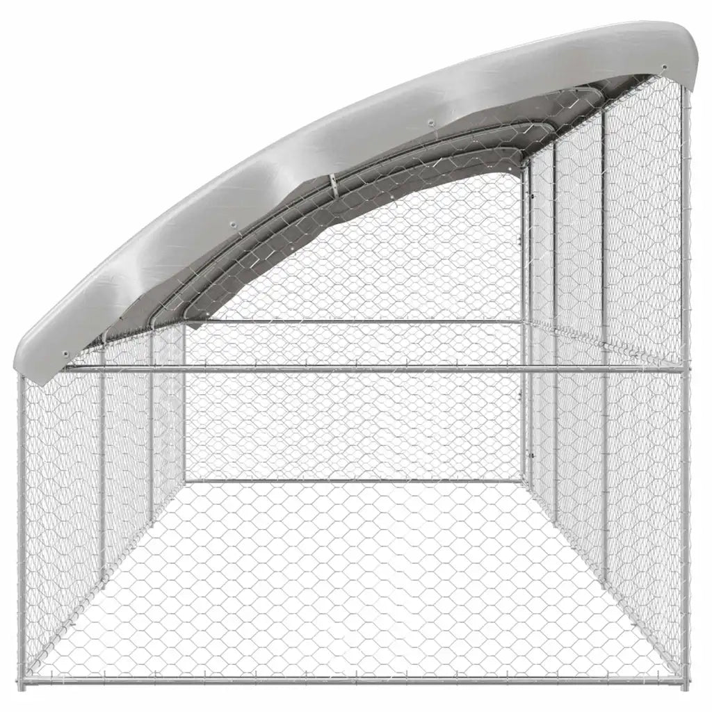 Cuccia per cani 3 pcs Argento 6 x 2 x 2 m Acciaio zincato