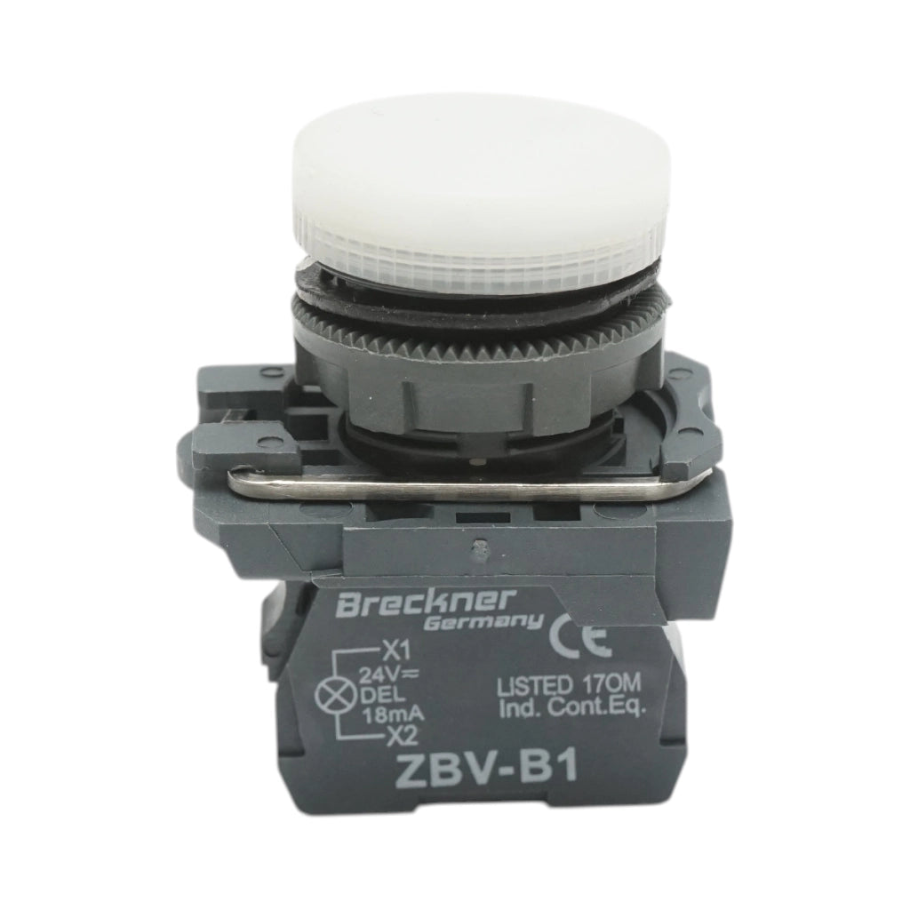 Indicatore di segnale LED bianco 24V, 18mA, TB5 Breckner Germany