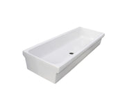 Lavabo a canale 90x45 cm Alice Ceramica Pozzi Bianco