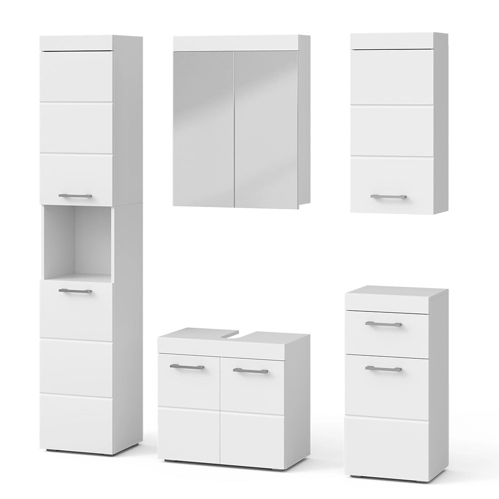 Vicco Set mobili bagno Bianco 5 parti