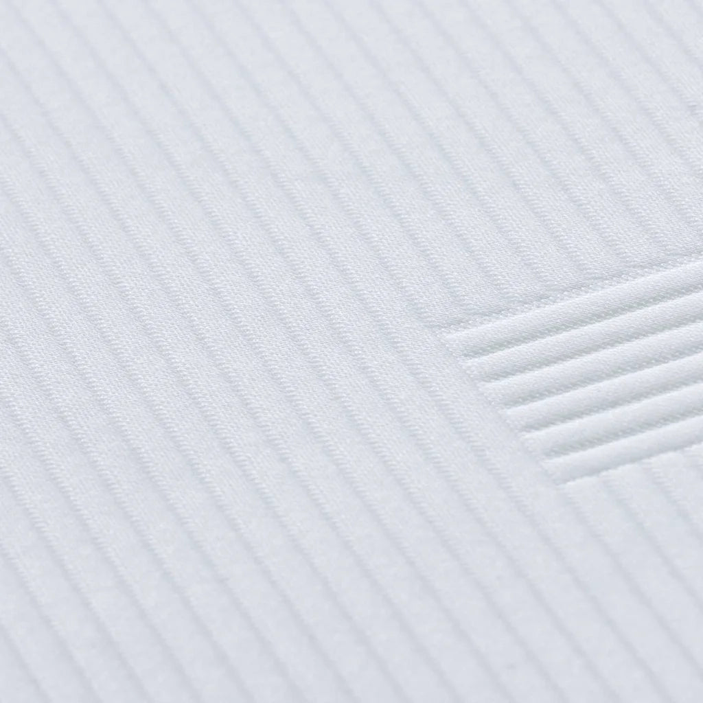 Topper per materasso Bianco 200 x 200 cm Tessuto Jacquard 4106285