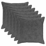 Federa 6 pcs HOUTEN Grigio Scuro 80 x 80 cm 921832