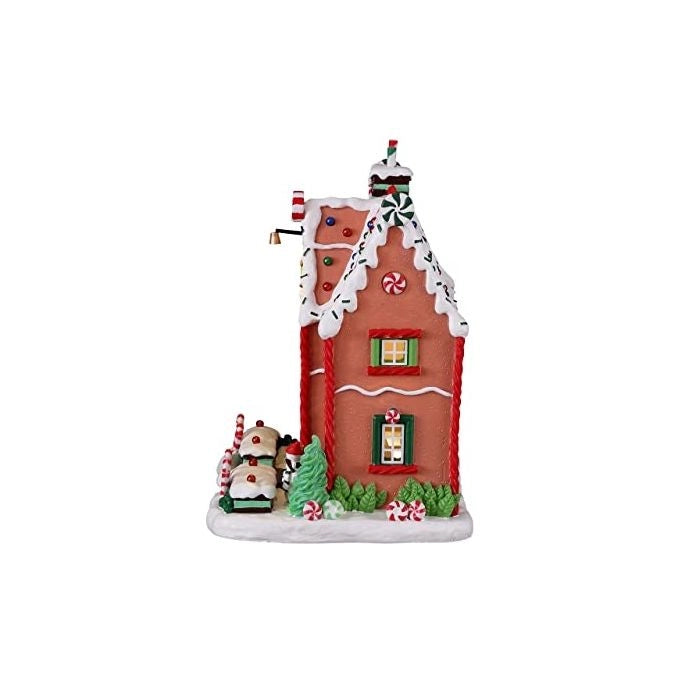 Lemax 15826 Sugar 'N' Spice Casa Residenziale da Villaggio Natalizio Completamente Illuminata Alimentazione con 3 Batterie AA o Alimentatore 4.5V colore Multicolore