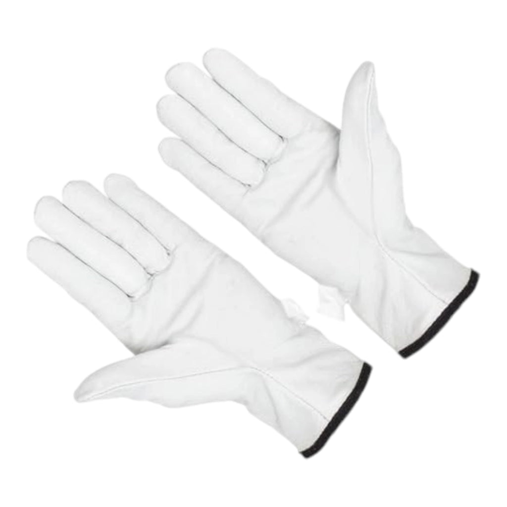 GUANTO FIORE BIANCO BOVINO tg.9