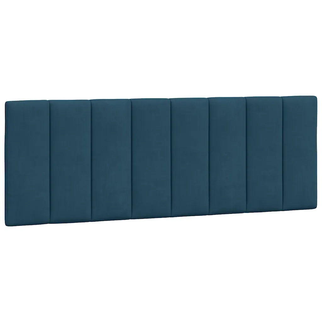 Letto con Materasso Hanko Blu 120x200 cm in Velluto
