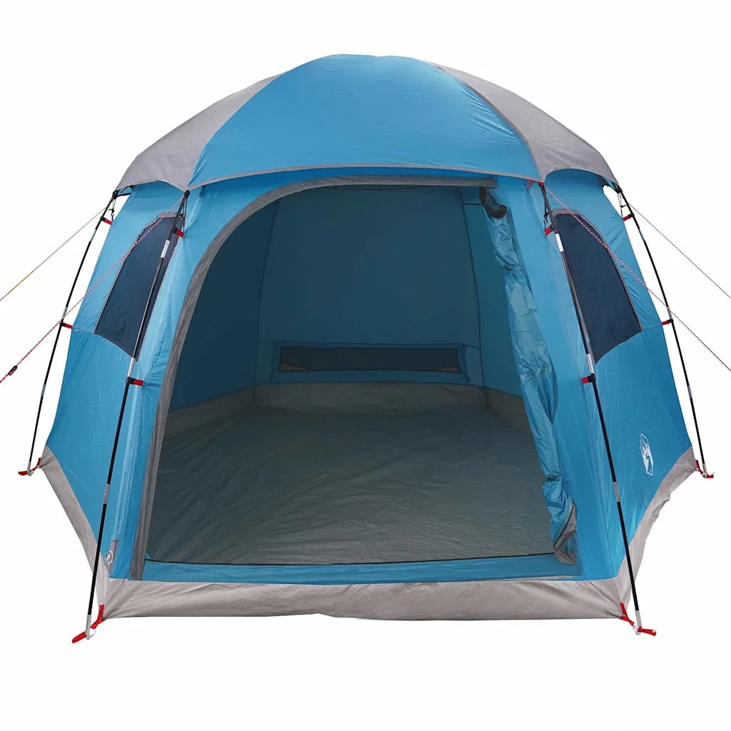 Tenda Familiare Igloo per 6 Persone Blu Impermeabile