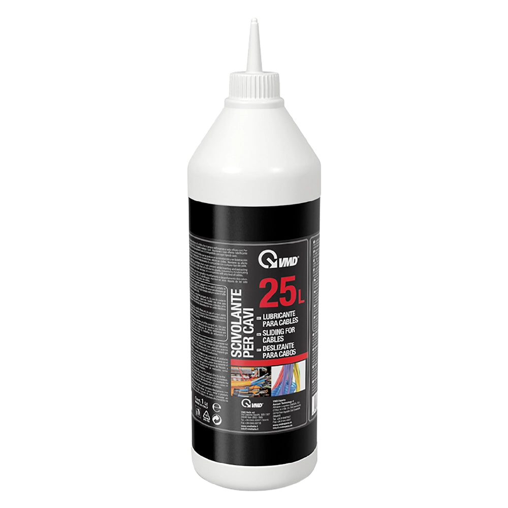 LUBRIFICANTE PASSACAVI LIQUIDO lt 1- 6 pezzi  - VMD
