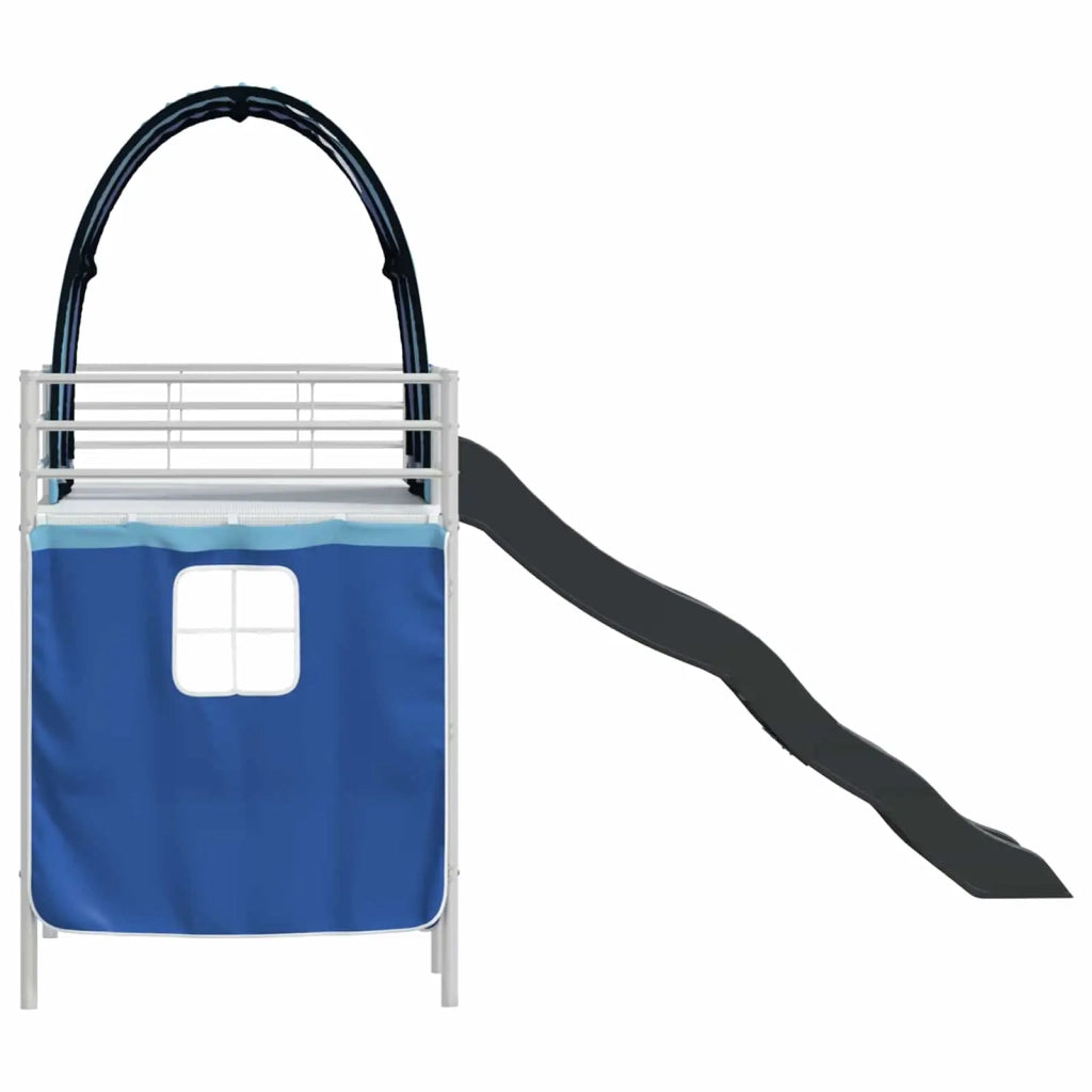Struttura del letto loft per bambini Bianco e Blu 100 x 190 cm 42020861
