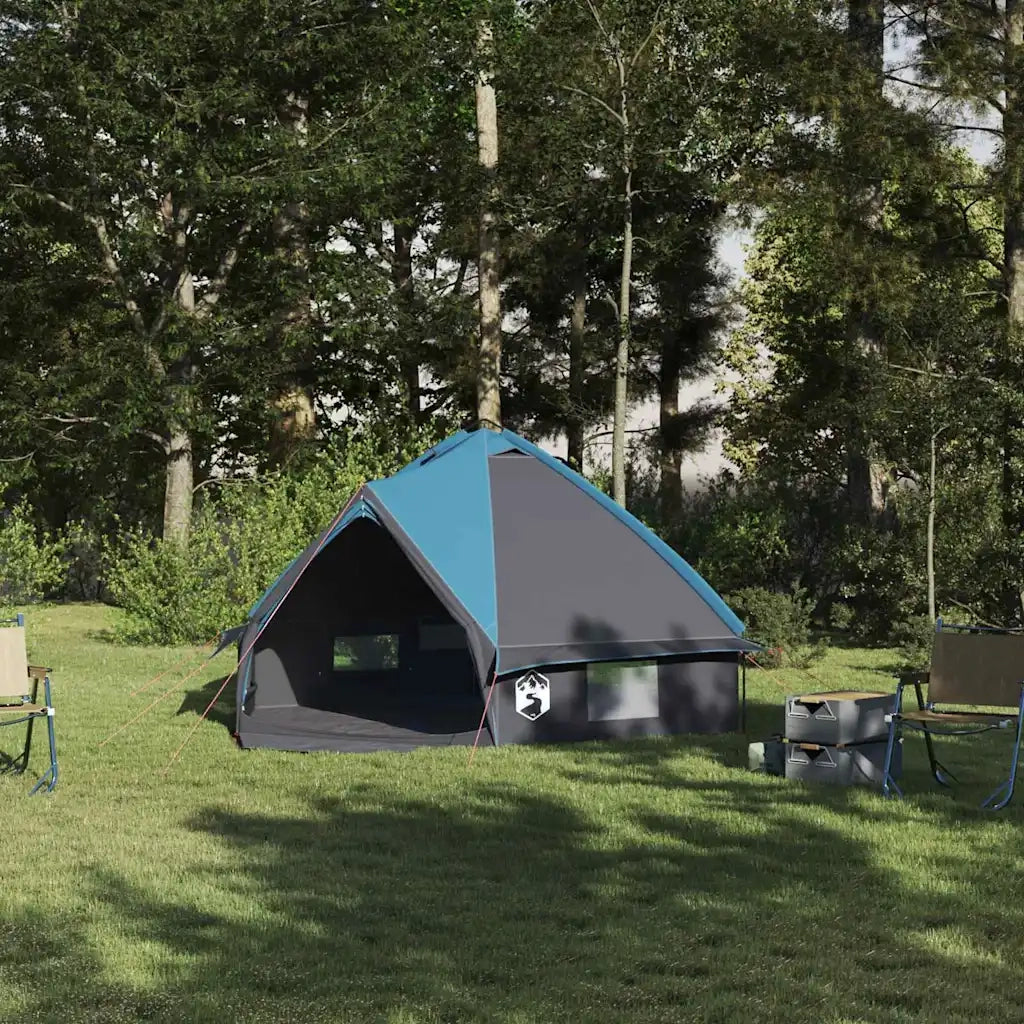 Tenda Teepee per 4 persone Blu e Grigio 388 x 320 x 169 cm