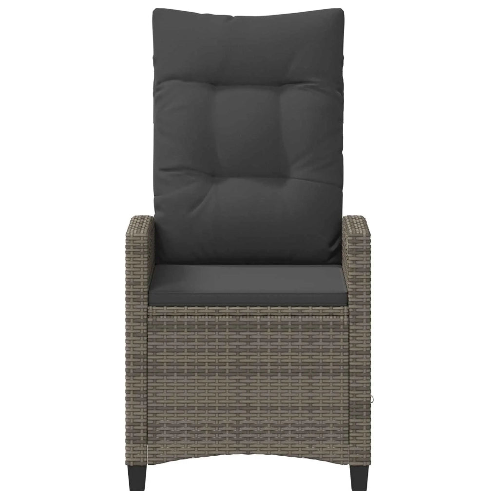 Sedia da Giardino 2 pcs Grigio e Grigio Scuro 56 x 60 x 112 cm