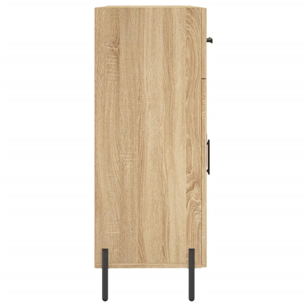 Buffet credenza cassettiera armadio mobile contenitore organizer cucina soggiorno rovere Sonoma 69,5 x 34 x 90 cm legno ingegnerizzato marrone 02_0031674