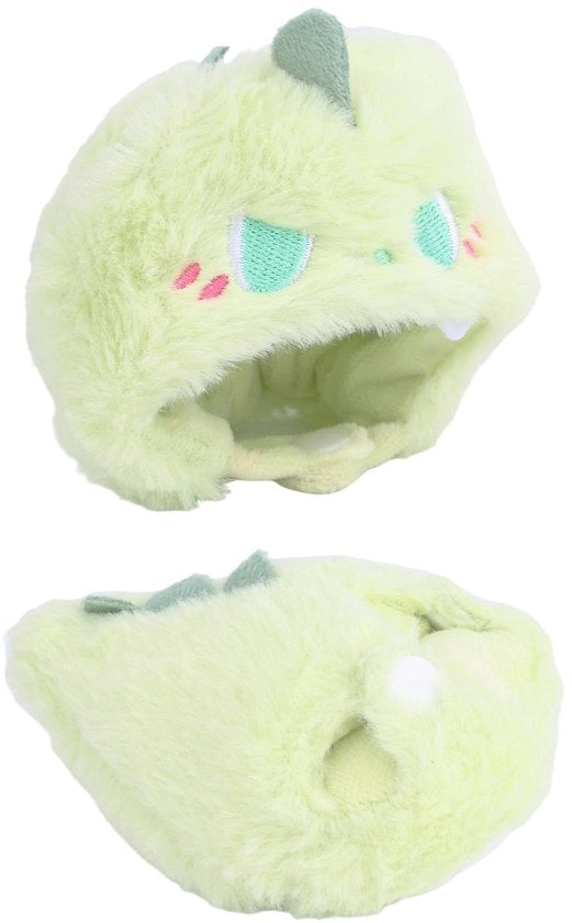 Set di abbigliamento per bambole stile dinosauro carino - inclusa cappellina - pelo sintetico - 17 cm - pop - accessori decorativi per bambole - abbigliamento per bambole