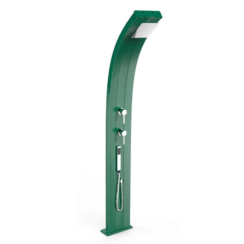 Doccia Solare In Alluminio Dada 40 Litri Con Miscelatore E Doccetta Mobile  Colore Verde Scuro Cv-D340/6016