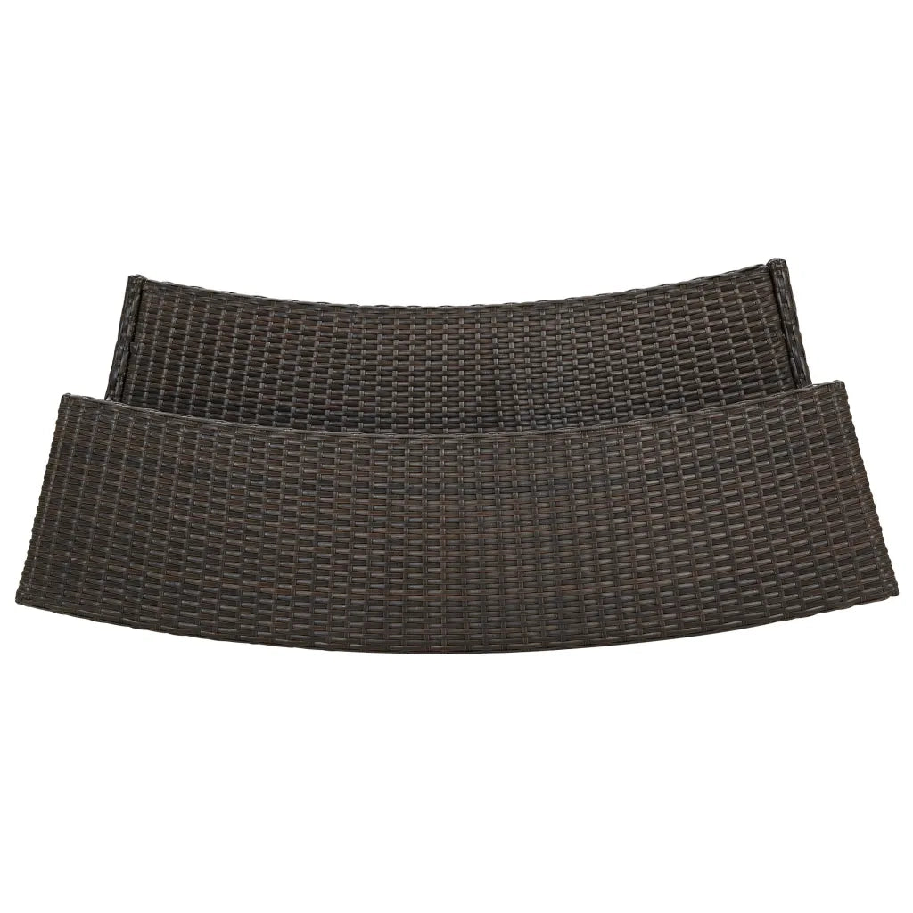 Set Bar da Giardino 3 pz con Cuscini Marrone 3064872