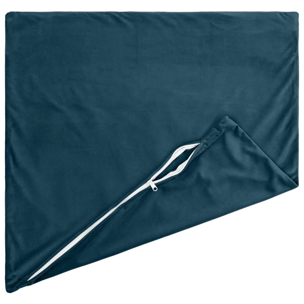 Federa 2 pcs HEERLEN Blu 30 x 30 cm Velluto 907365