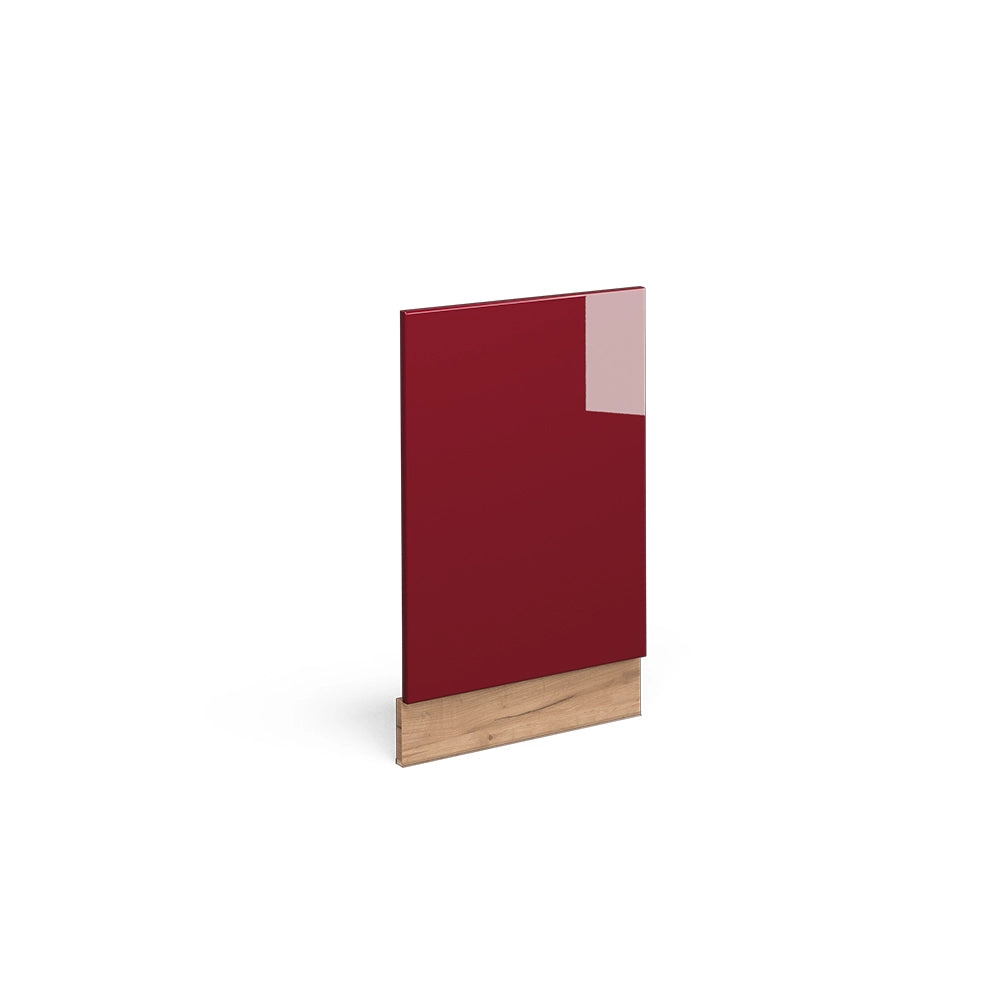 Pannello frontale Fame-Line Bordeaux lucido/Rovere dorato 45 cm senza piano di lavoro Vicco