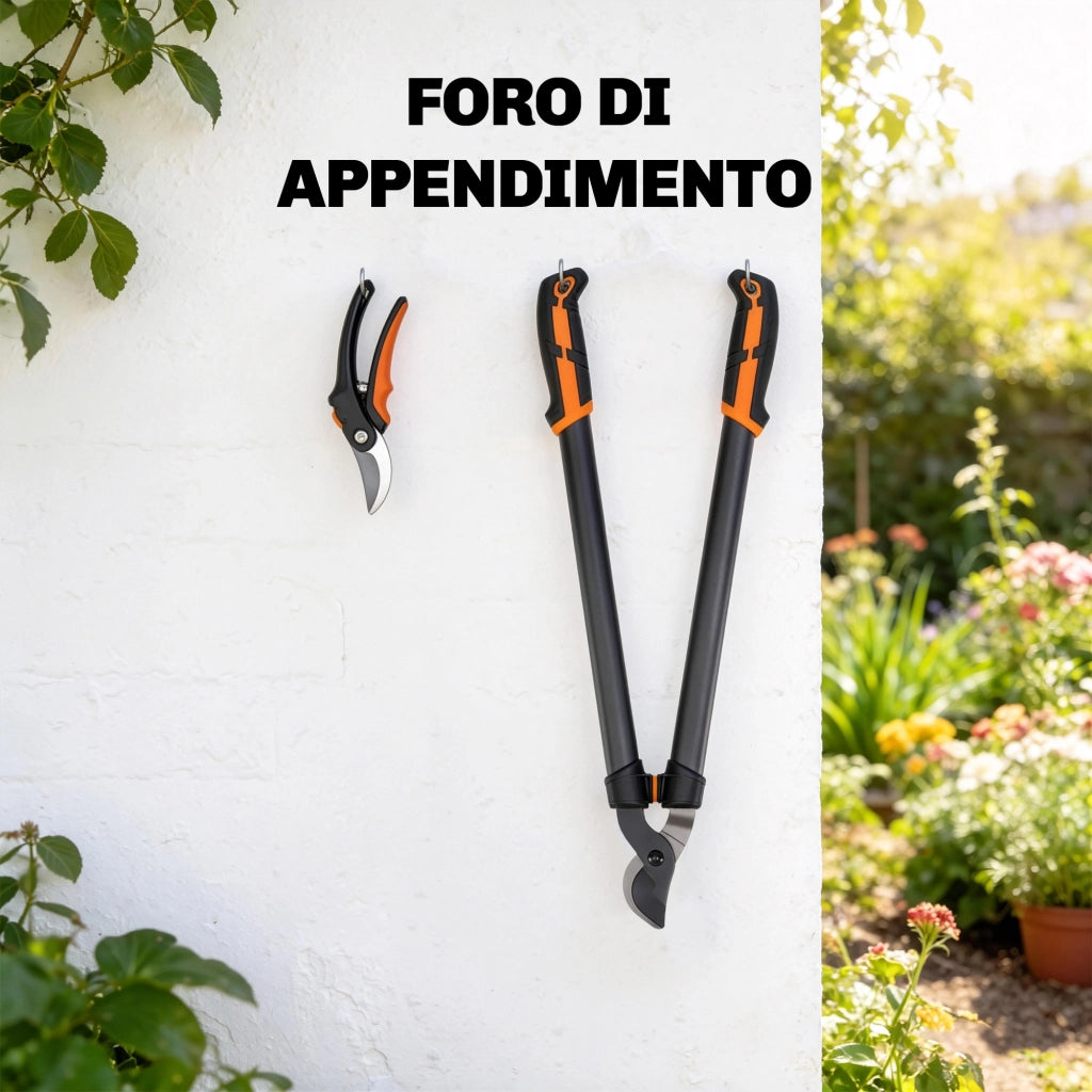 Set Giardino 2 Pezzi ¨C zephmum ¨C Grigio, Acciaio, Impugnatura Morbida