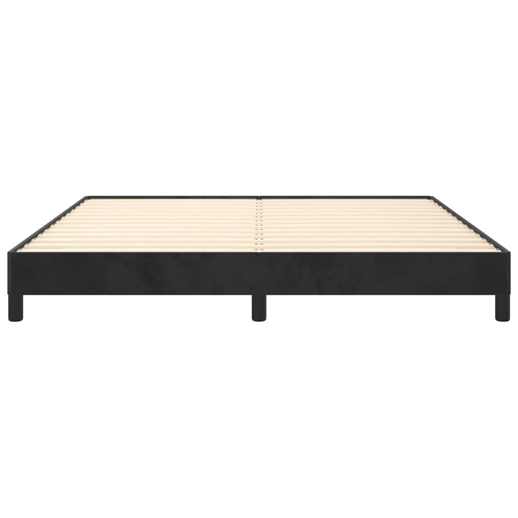 Giroletto senza Materasso Nero 160x200 cm in Velluto 346984