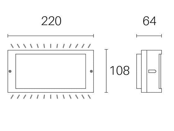 Applique da Esterno a LED 10W 4000K Sovil Grigio