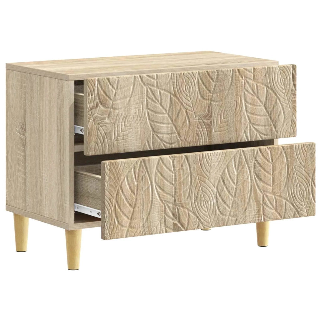 Comodino | Armadio da Notte | Mobiletto da notte Rovere Sonoma 62 x 34,5 x 48 cm Legno ingegnerizzato