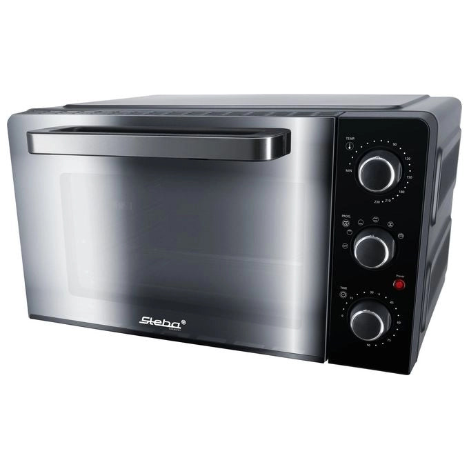 Steba KB 224 Forno per Barbecue 24 L 1500 W Doppia Porta in Vetro Nero Interno Privi di PFAS (43x35x30 cm) colore Nero