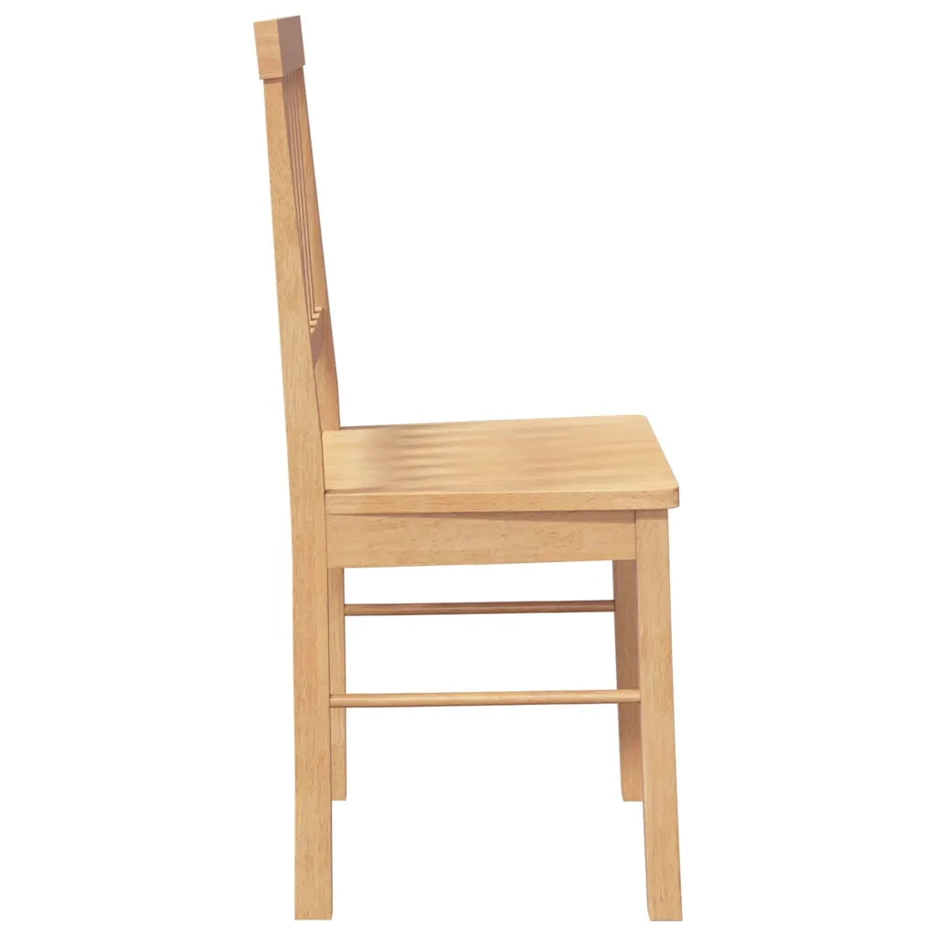 Sedie da Pranzo 2 pz in Legno Massello di Hevea 4102428
