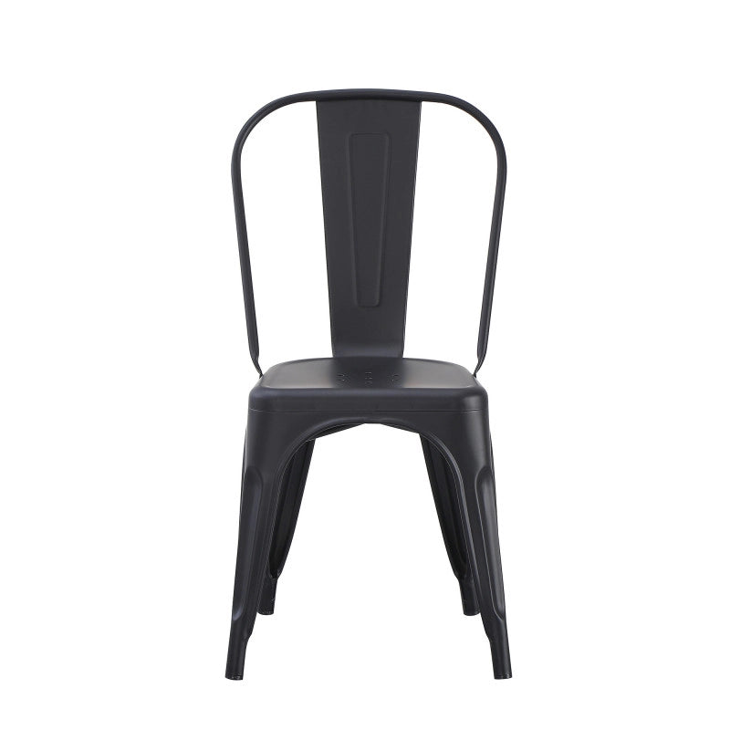 Set Da 4 sedie Industrial Metallo Nero Per Soggiorno, Cucina E Arredo Bar