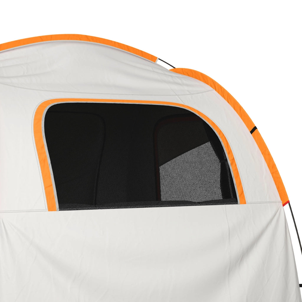 Tenda Garage Auto Impermeabile ¨C Xylo ¨C 3 Porte, PE Poliestere Fibra Vetro, 239x210x210 cm, Grigio Arancione
