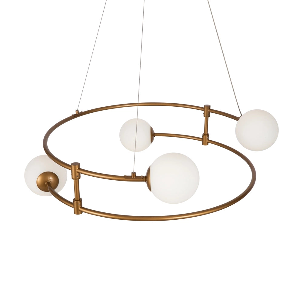 Lampada a sospensione Maytoni Balance ottone 4 luci Ø61